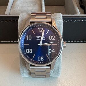 Nixon The Patrol Dark Steel & Blue Watch